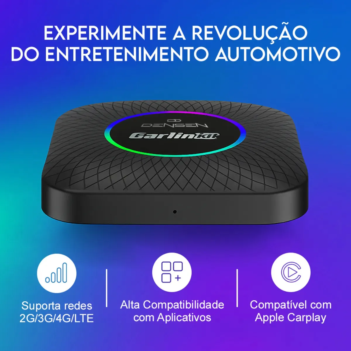 Carlinkit Streaming Box 8gb + 128gb Carplay Android Auto Sem Fio Adaptador Wireless Car Play - Imagem 7
